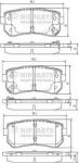 NIPParts N3610313 комплект тормозных колодок, дисковый тормоз на HYUNDAI i10 (PA)