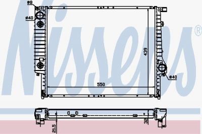 Nissens 60618A радиатор, охлаждение двигателя на 3 кабрио (E30)