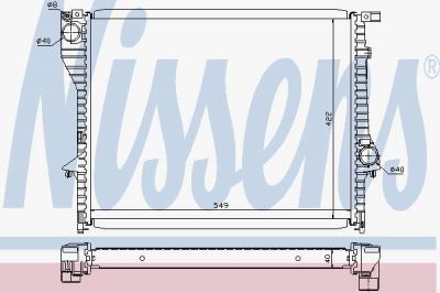 Nissens 60638 радиатор, охлаждение двигателя на Z3 (E36)