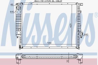 Nissens 60759A радиатор, охлаждение двигателя на 3 (E36)