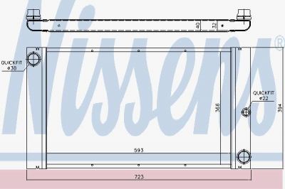 NISSENS Радиатор охлаждения двигателя 5 E60-E61 (03-) 520 d (1711.7.795.878, 60773)