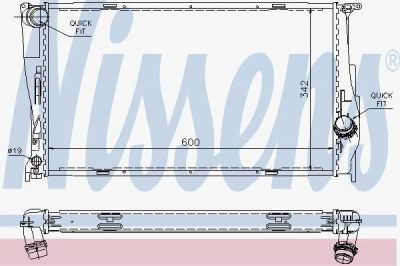 NISSENS Радиатор E87 1.8-3.5 04- (17117790297, 60785A)