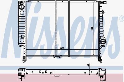 Nissens 60793 радиатор, охлаждение двигателя на 3 (E36)
