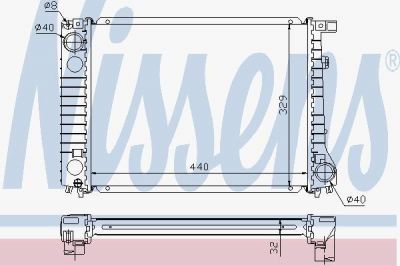 Nissens 60797A радиатор, охлаждение двигателя на 3 кабрио (E30)