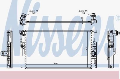 NISSENS Радиатор, охлаждение двигателя (60814)