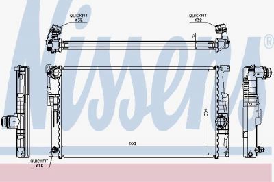 NISSENS Радиатор, охлаждение двигателя (60815)