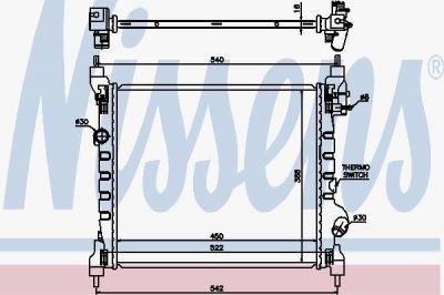 Nissens 61689 радиатор, охлаждение двигателя на CHEVROLET SPARK (M300)
