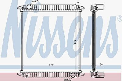 NISSENS радиатор системы охлаждения Plastic/Aluminium IVECO EUROCARGO (62341A)