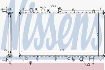 Nissens 62456A радиатор, охлаждение двигателя на MAZDA 323 F VI (BJ)