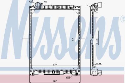 Nissens 62524A радиатор, охлаждение двигателя на MERCEDES-BENZ SK