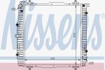NISSENS Радиатор MB W463 2.0-5.5/2.7D-4.0TD 90- (4635001200, 62599A)