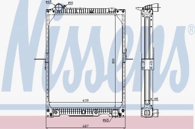 Nissens 62646A радиатор, охлаждение двигателя на MERCEDES-BENZ SK