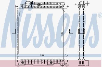 NISSENS радиатор 631x608x34 MERCEDES NG 90 M-CLASS 87- (62647A)