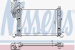 NISSENS Радиатор MB SPRINTER 2.3D/2.9D 95-07 (9015001800, 62687A)