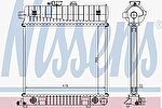 NISSENS Радиатор MB W202 1.8-2.3 93-01 (2025006103, 62708A)