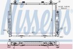 NISSENS Радиатор MB W140 4.2/5.0/6.0 91-100 (1405001403, 62716A)