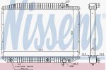 NISSENS Радиатор охлаждения двигателя MERCEDES S-CLASS W 126 (79-) 380 S (126 500 01 03, 62727A)