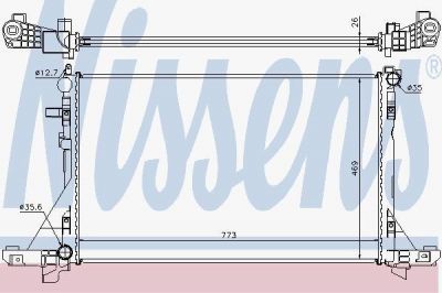 NISSENS Радиатор, охлаждение двигателя (630733)