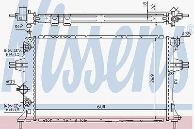 NISSENS Радиатор двигателя OPEL ASTRA G 2.0/2.2/2.0D 00-06 (63247A)