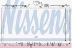 Nissens 63304 радиатор, охлаждение двигателя на HONDA ACCORD III (CA)