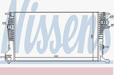 Nissens 637617 радиатор, охлаждение двигателя на RENAULT MEGANE III Наклонная задняя часть (BZ0_)
