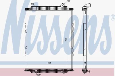 Nissens 6378920 радиатор, охлаждение двигателя на RENAULT TRUCKS Kerax