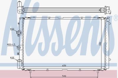 Nissens 63796 радиатор, охлаждение двигателя на RENAULT TRAFIC фургон (TXX)