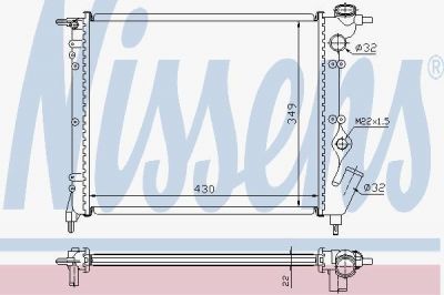 Nissens 63931 радиатор, охлаждение двигателя на RENAULT 19 I (B/C53_)