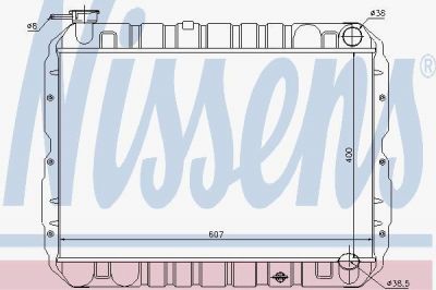 Nissens 64652 радиатор, охлаждение двигателя на TOYOTA LAND CRUISER (BJ4_)
