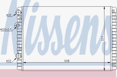 Nissens 652321 радиатор, охлаждение двигателя на VW LUPO (6X1, 6E1)
