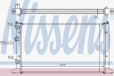 Nissens 65265A радиатор, охлаждение двигателя на VW VENTO (1H2)