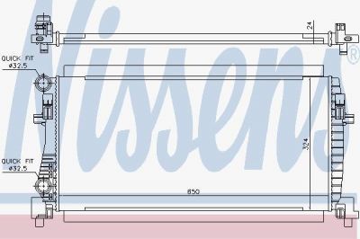 Nissens 65317 радиатор, охлаждение двигателя на SEAT LEON ST (5F8)