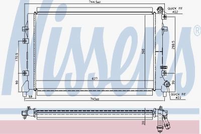 Nissens 65324 радиатор, охлаждение двигателя на SEAT ALTEA (5P1)