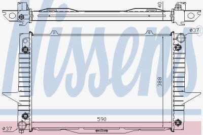 NISSENS Радиатор VOLVO VOL.850 2.0-2.5 93-02 (6842768, 65539A)