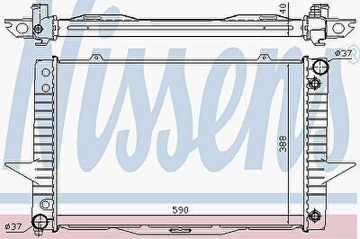 Nissens 65540A радиатор, охлаждение двигателя на VOLVO V70 I (LV)