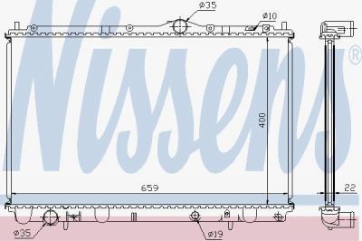 NISSENS Радитор Volvo S40 I 1.6/1.8/2.0L 95-03 (8602065, 65543A)