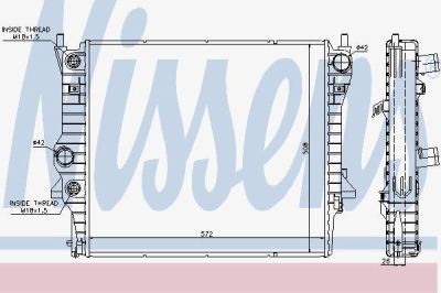 Nissens 66708 радиатор, охлаждение двигателя на JAGUAR XJ (N3_, X350, X358)