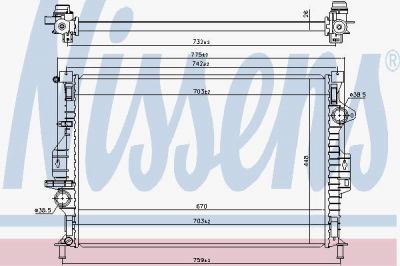 NISSENS Kuehler FORD KUGA 2.0 TDCI 13- (66863)