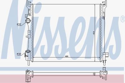 NISSENS 67246 Радиатор охлаждения двигателя (67246)