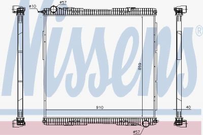 Nissens 672920 радиатор, охлаждение двигателя на SCANIA P,G,R,T - series