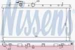 NISSENS Радиатор охлаждения двигателя SUBARU LEGACY (99-) 2.0 i (45111AE010, 67709)