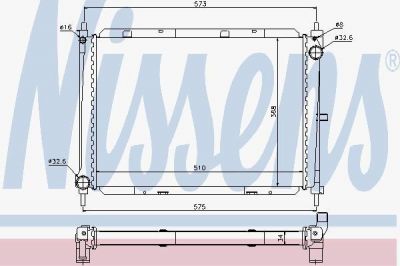 Nissens 68729 радиатор, охлаждение двигателя на NISSAN MICRA III (K12)