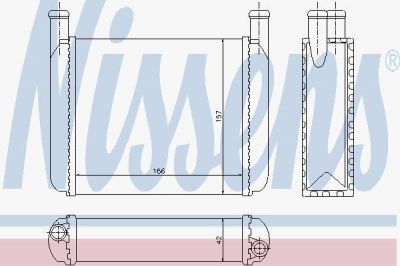 Nissens 70010 теплообменник, отопление салона на ALFA ROMEO 33 (905)