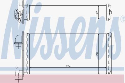 NISSENS Радиатор отопителя 320/323(86-) (64118391362, 70501)