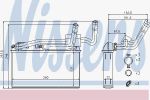 NISSENS Радиатор отопителя E70/E71 3.0-5.0/3.0D-5.0D 07- (70529)