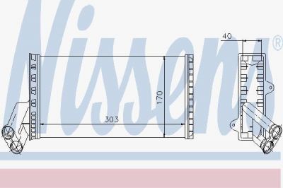 Nissens 71149 теплообменник, отопление салона на PEUGEOT EXPERT фургон (222)