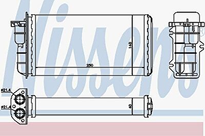 Nissens 71441 Радиатор отопителя FIAT BRAVO 1.2-2.0 95-01