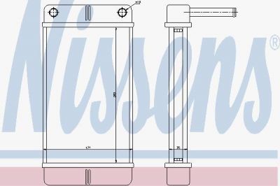 Nissens 71443 теплообменник, отопление салона на PEUGEOT BOXER автобус (230P)