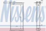 NISSENS Радиатор отопителя (71761)