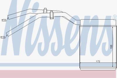 NISSENS Радиатор отопителя FORD Focus II/MAZDA 3/VOLVO S40 II (71770)